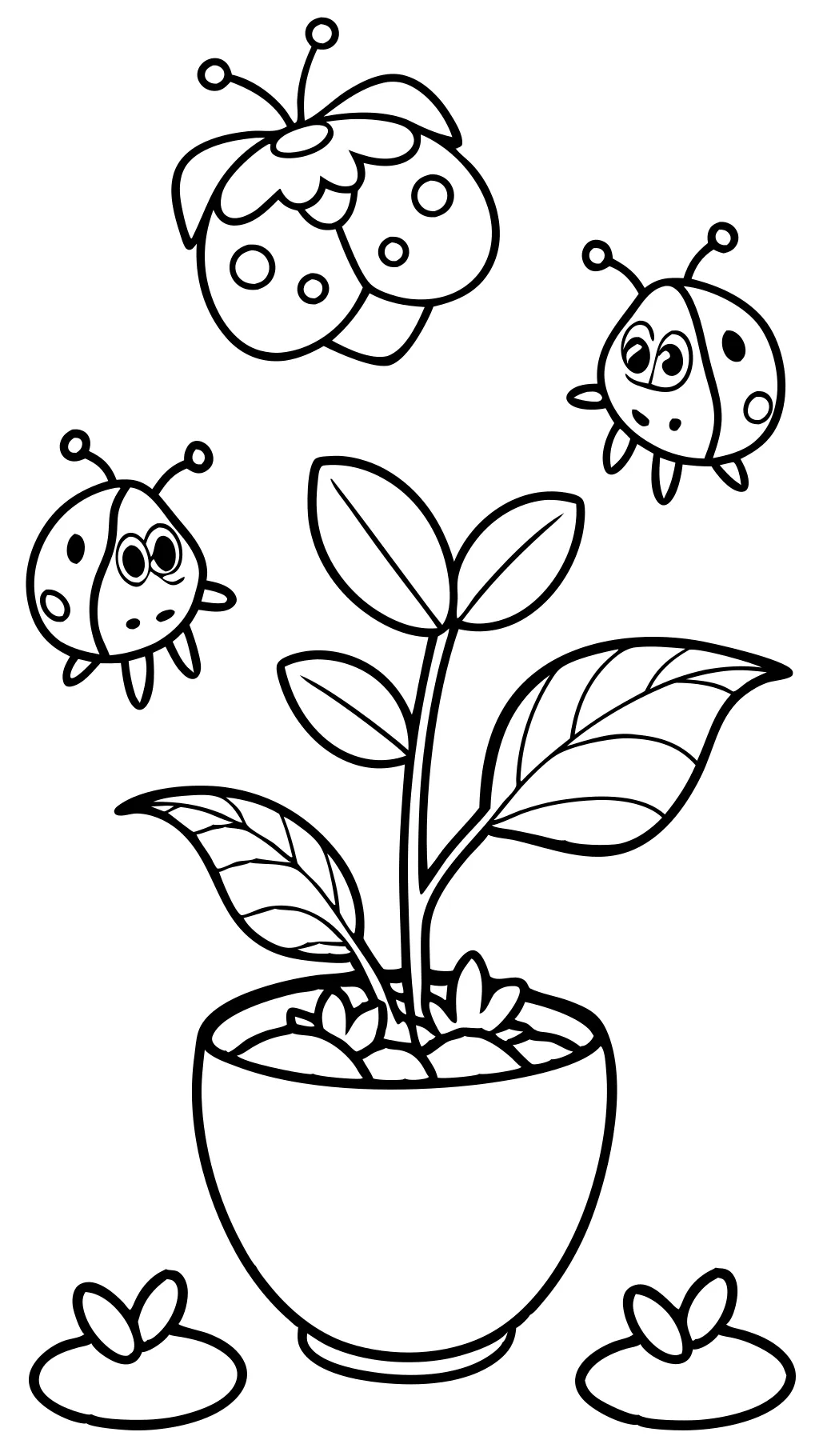 seedling coloring page